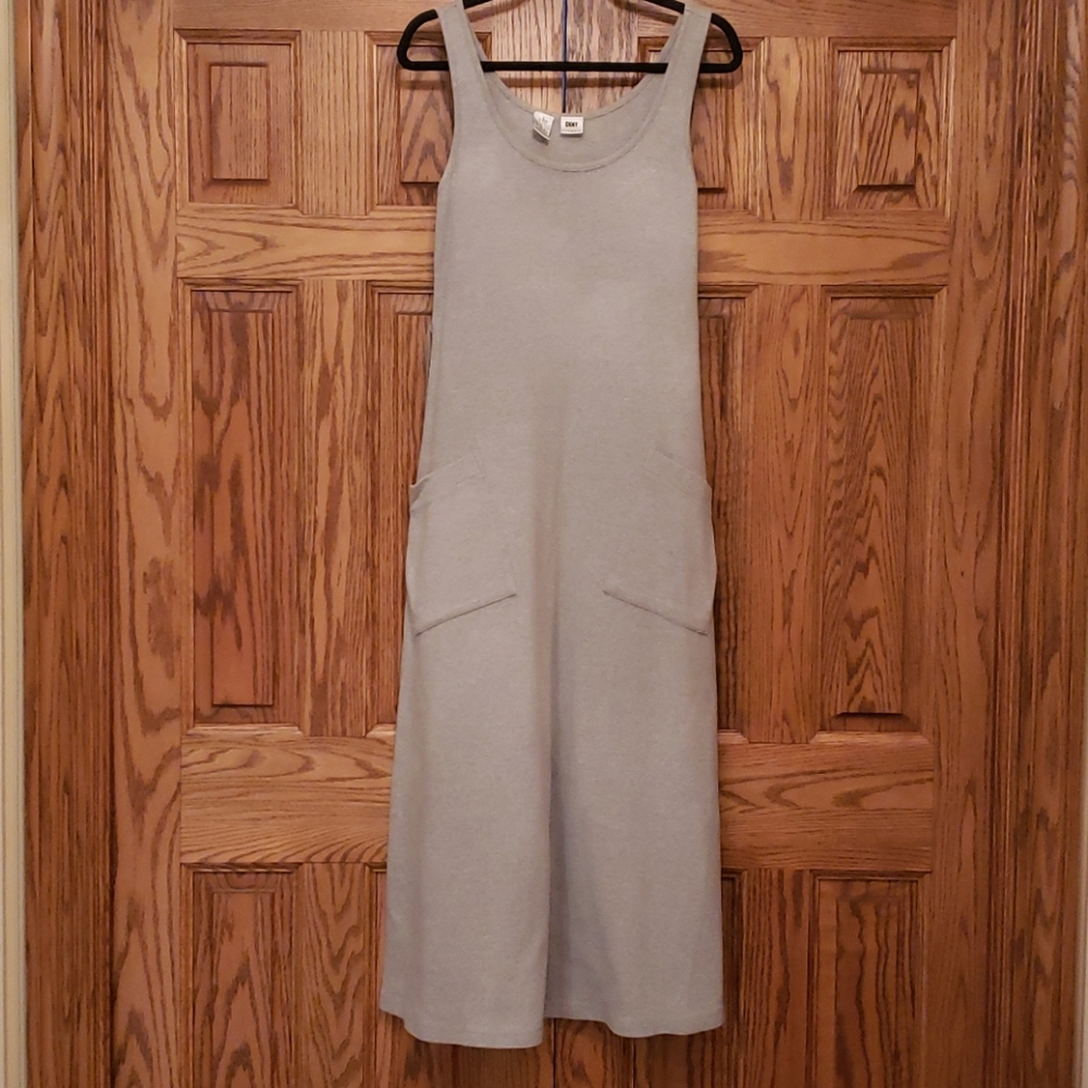 DKNY Heather Grey Midi Dress